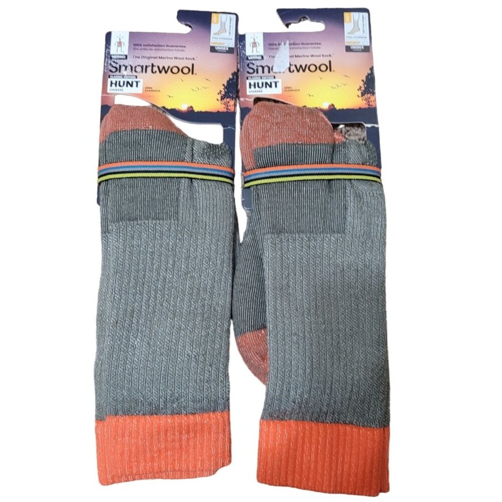 Unisex Smartwool Full Cushion Tall Crew Height Hunt Winter Moss Socks Men 9-11.5